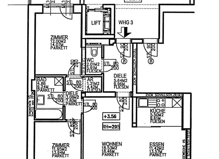 Wohnung zur Miete 530 € 78,6 m² 1. Geschoss frei ab sofort Neubaugasse Lend Graz,04.Bez.:Lend 8020