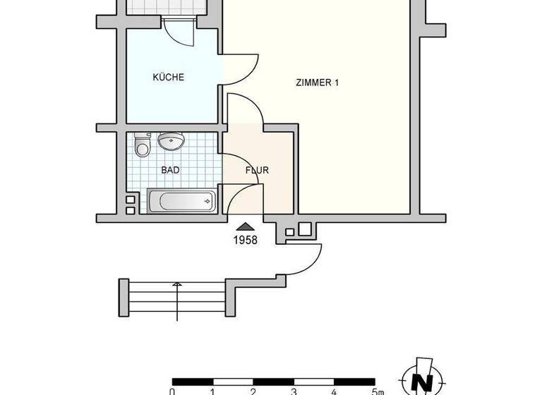 Studio zur Miete nur mit Wohnberechtigungsschein 216 € 1 Zimmer 43,2 m² 1. Geschoss frei ab 01.03.2026 Lindenstr. 8 Bodenteich Bad Bodenteich 29389