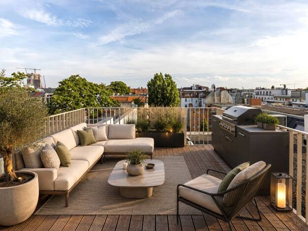 Penthouse zum Kauf - Erstbezug 1.998.800 € 6 Zimmer 185,5 m² 5. Geschoss Pestalozzistraße 98 Charlottenburg Charlottenburg-Wilmersdorf 10625