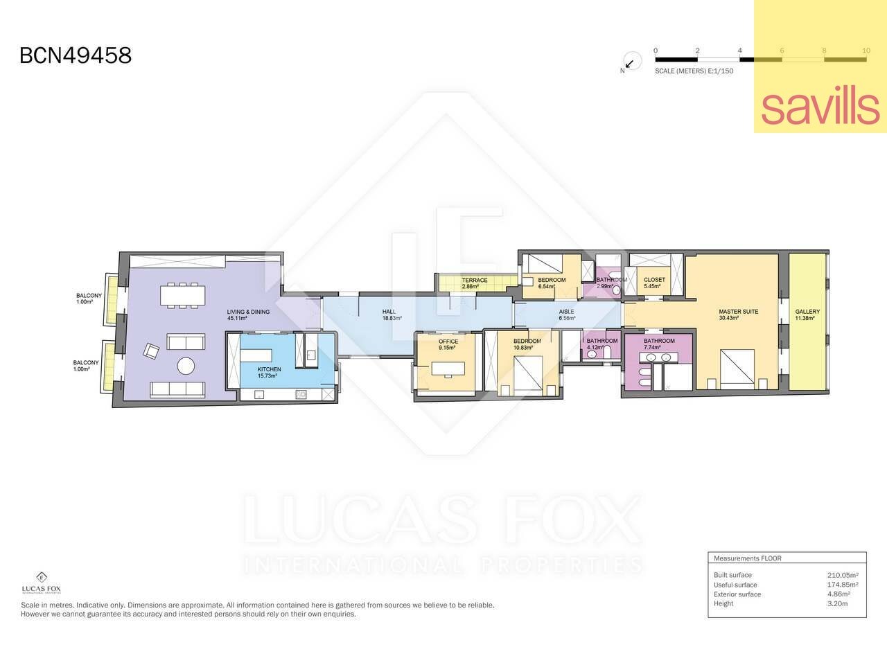 Wohnung zum Kauf provisionsfrei 2.900.000 € 7 Zimmer 210 m²<br/>Wohnfläche Barcelona 08009