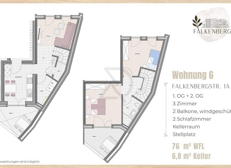 Maisonette zum Kauf - Erstbezug provisionsfrei 358.939 € 3 Zimmer 76,4 m² 1. Geschoss Lohne Lohne (Oldenburg) 49393