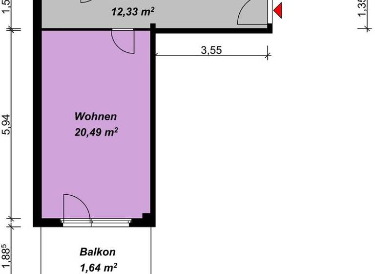 Wohnung zur Miete nur mit Wohnberechtigungsschein 380 € 3 Zimmer 70,9 m² 5. Geschoss Max-Adrion-Str. 11 Datzeberg Neubrandenburg 17034