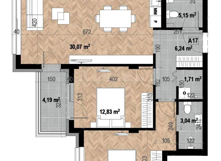 Studio zum Kauf 268.500 € 3 Zimmer 103,2 m² Sofia