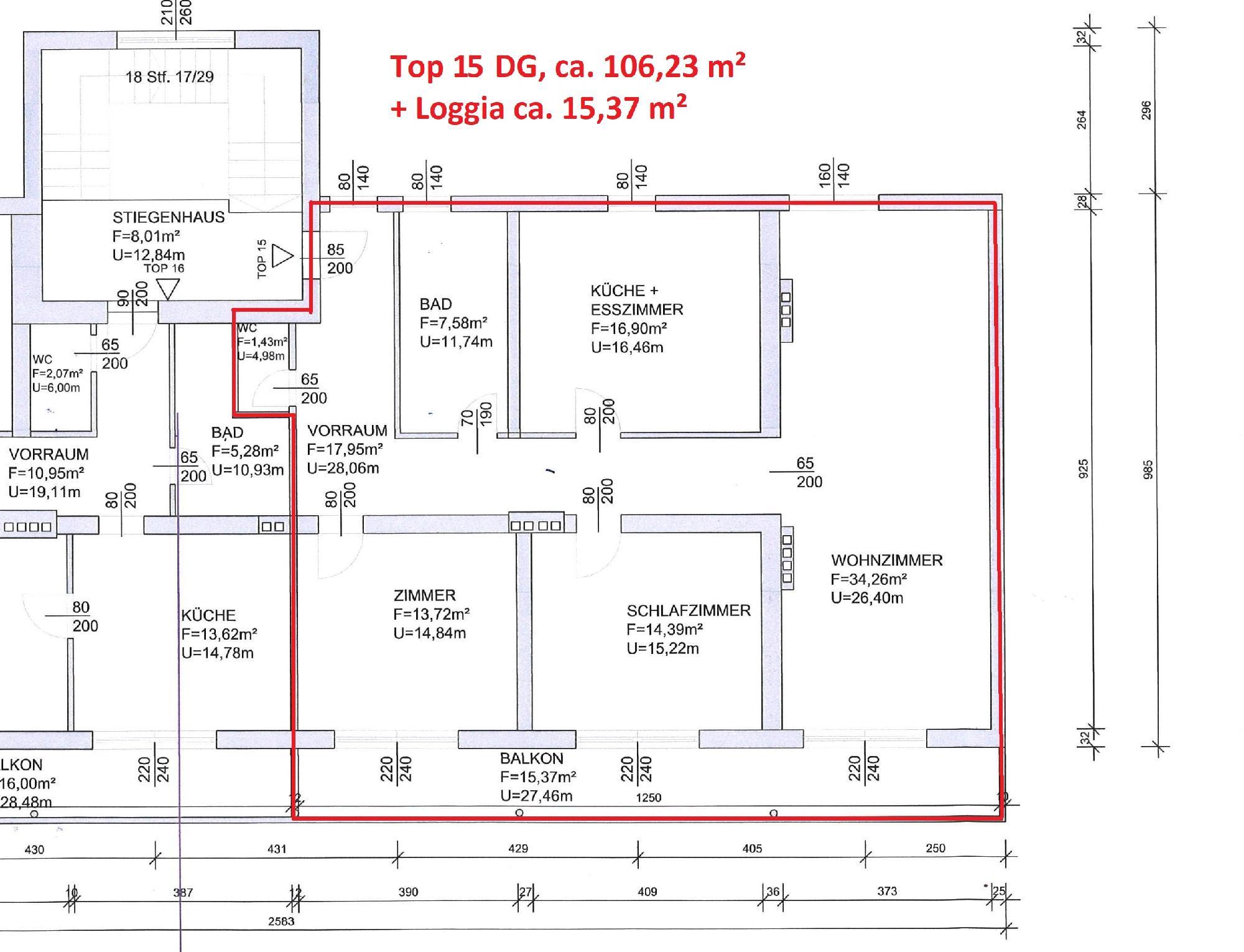 Wohnung zur Miete 1.036 € 3 Zimmer 106,2 m²<br/>Wohnfläche St. Veit/Glan 9300