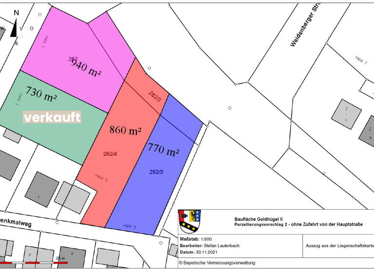 Grundstück zum Kauf 770 m²<br/>Grundstück Denkmalweg 5 Seybothenreuth Seybothenreuth 95517