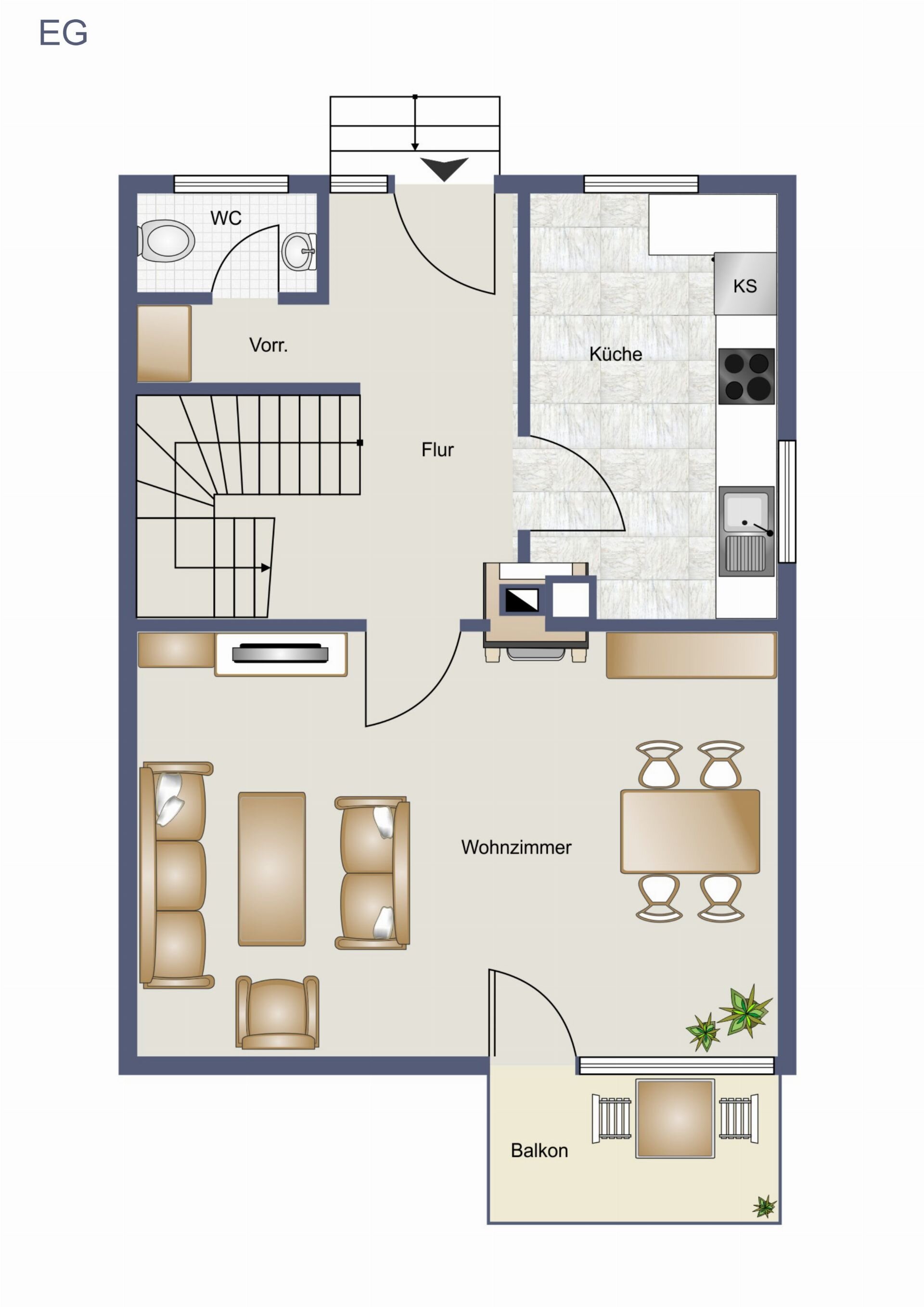 Doppelhaushälfte zum Kauf 435.000 € 4,5 Zimmer 102 m²<br/>Wohnfläche 360 m²<br/>Grundstück Raidwangen Nürtingen 72622