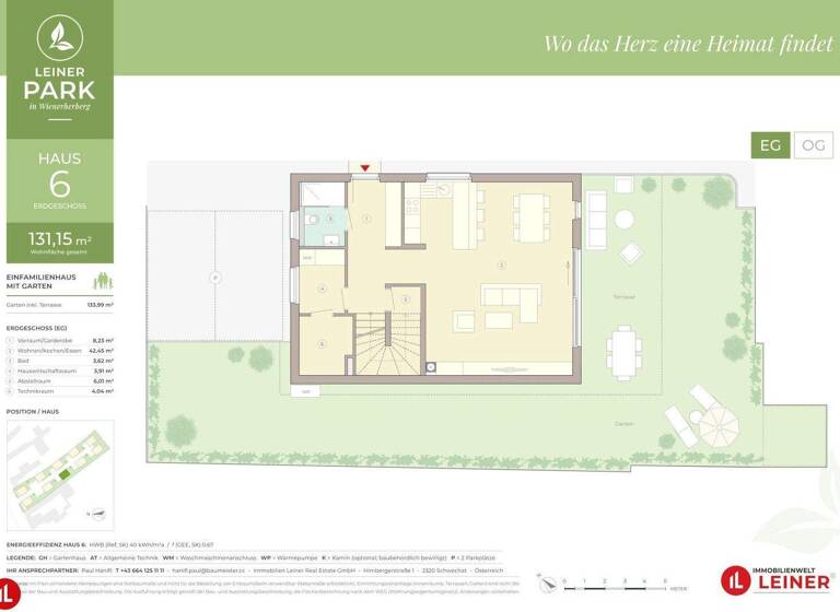 Einfamilienhaus zum Kauf - Erstbezug 609.000 € 4 Zimmer 131,2 m² Wienerherberg 2435