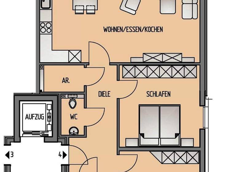 Wohnung zum Kauf provisionsfrei 415.000 € 3 Zimmer 93,4 m² Gevelsberg 58285