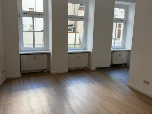 Wohnung zur Miete 430 € 2 Zimmer 48,6 m² EG Bussestraße 6 Neustadt-Neuschönefeld Leipzig 04315
