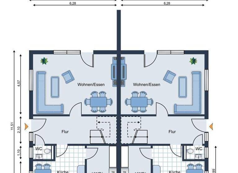 Doppelhaushälfte zum Kauf 465.000 € 8 Zimmer 269,3 m² 554 m² Grundstück Marne 25709