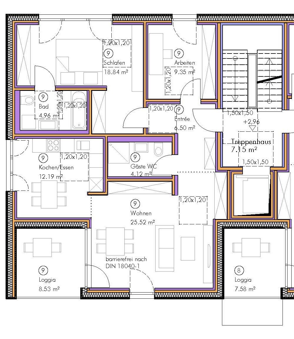 Wohnung zum Kauf 1.175.000 € 3 Zimmer 86,9 m²<br/>Wohnfläche 1.<br/>Geschoss Obere Isarau München 80939