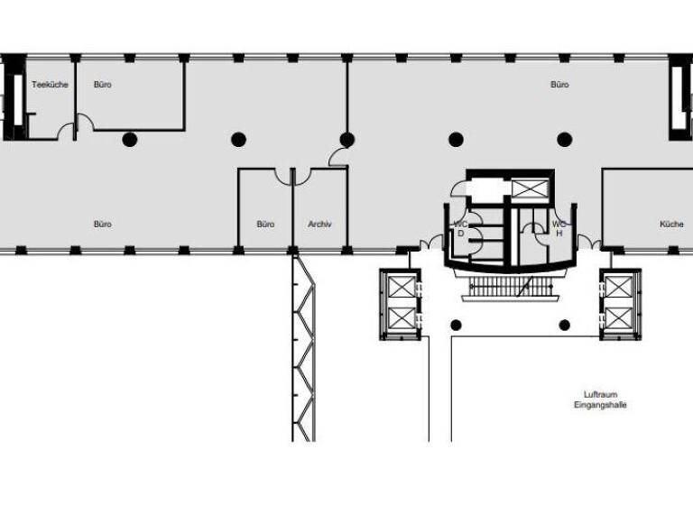 Bürofläche zur Miete provisionsfrei 14,50 € 890 m² Bürofläche teilbar ab 890 m² Mitte Dortmund 44137