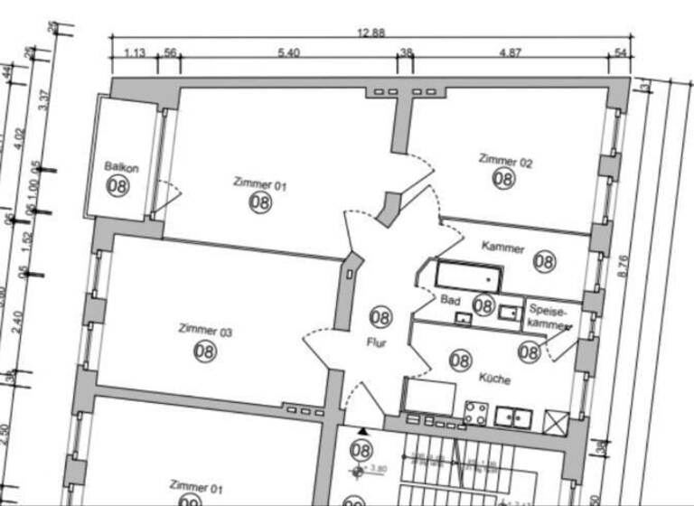 Wohnung zum Kauf 264.030 € 3 Zimmer 88 m²<br/>Wohnfläche 1.<br/>Geschoss Weißensee Berlin 13088