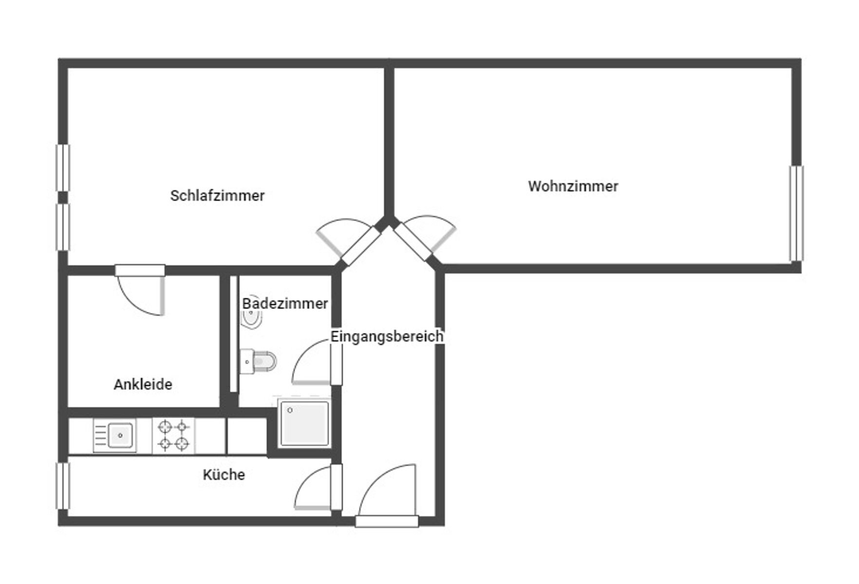 Studio zur Miete 1.199 € 2 Zimmer 50 m²<br/>Wohnfläche Barmbek - Süd Hamburg 22083