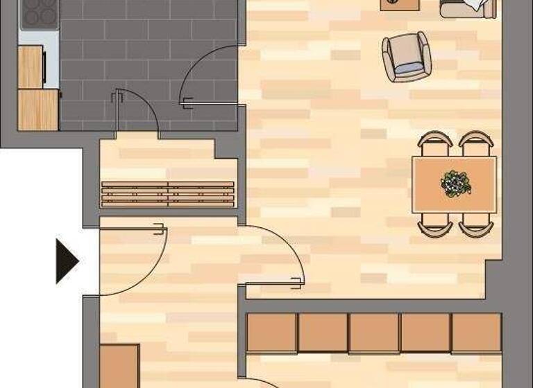 Wohnung zur Miete 672 € 2 Zimmer 67,8 m² 3. Geschoss Bromer Straße 8 Vorsfelde Wolfsburg 38448