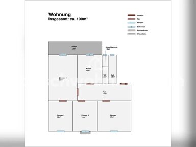 Wohnung zur Miete Tauschwohnung 990 € 4 Zimmer 98 m² 2. Geschoss Neuehrenfeld Köln 50823