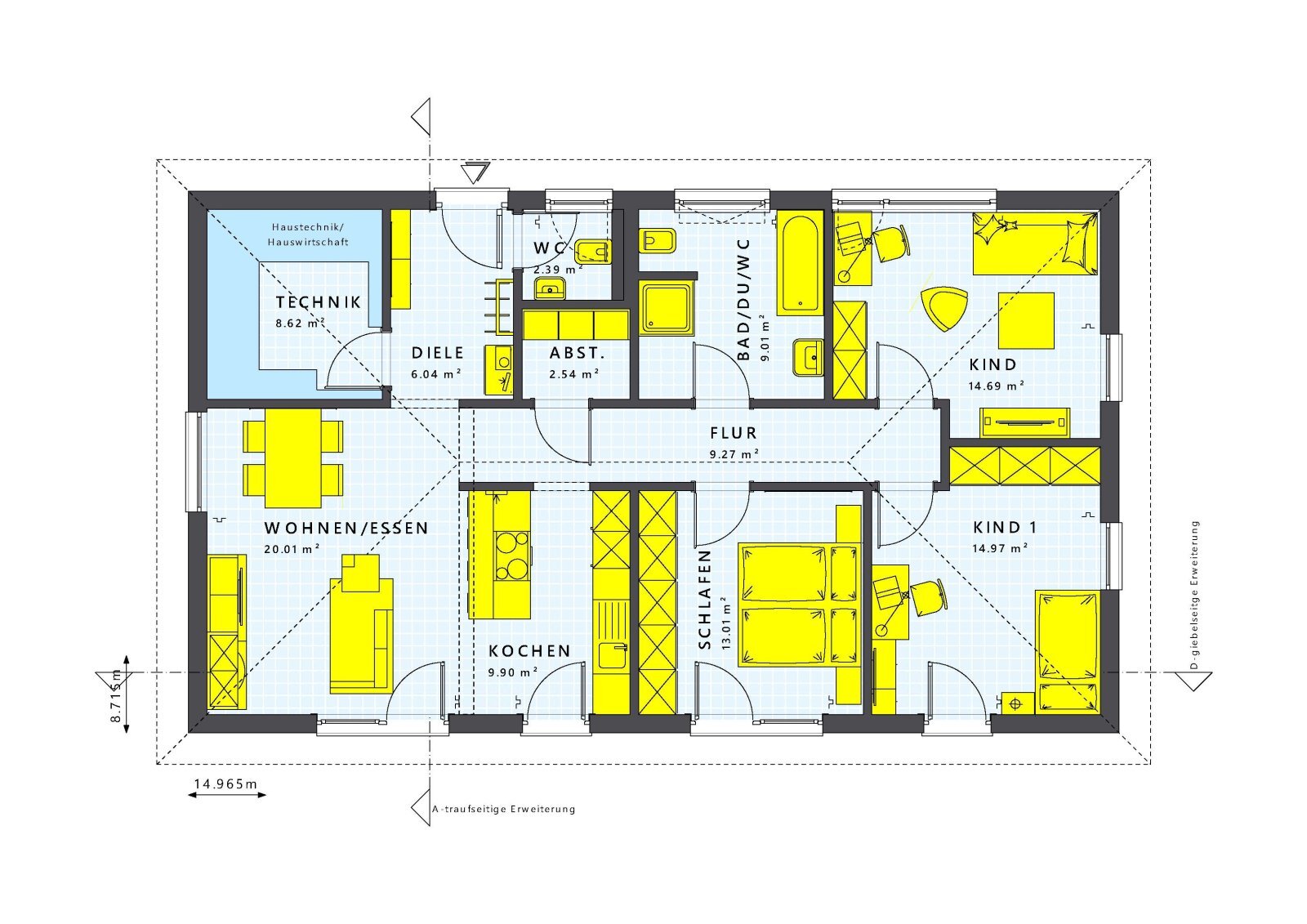 Bungalow zum Kauf 543.493 € 4 Zimmer 110,4 m²<br/>Wohnfläche 595 m²<br/>Grundstück Dabendorf Zossen 15806