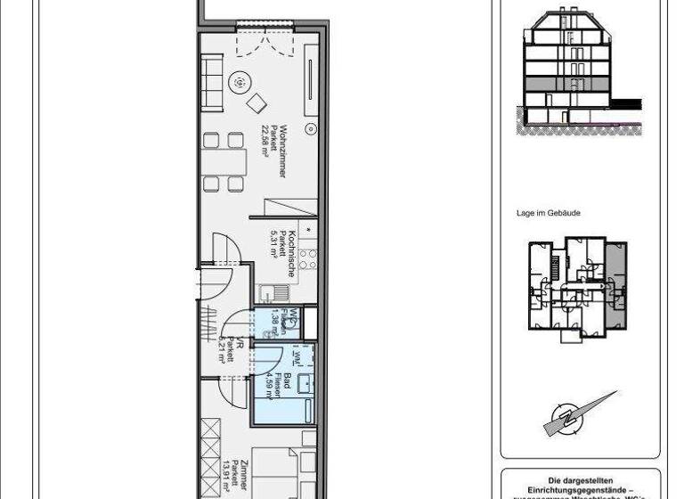 Wohnung zum Kauf - Erstbezug 290.000 € 2 Zimmer 53 m² 1. Geschoss Wien 1210