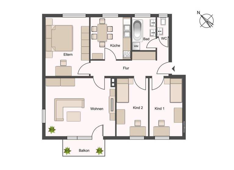 WG-Zimmer zum Kauf 311.500 € 4 Zimmer 92 m² 2. Geschoss Steppach b.Augsburg Neusäß / Steppach 86356