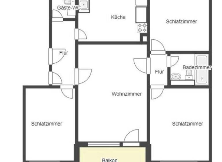 Wohnung zum Kauf 115.000 € 4 Zimmer 88,5 m² 2. Geschoss Essentho Marsberg 34431