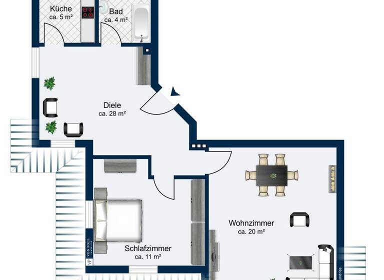 Wohnung zum Kauf 339.000 € 2 Zimmer 68 m²<br/>Wohnfläche Dachgeschoss, 2.<br/>Geschoss Bergedorf Hamburg 21029