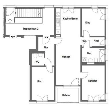 Wohnung zur Miete 947 € 4 Zimmer 89,3 m² 2. Geschoss Geschwister-Scholl-Straße 2 Herzogenaurach 91074