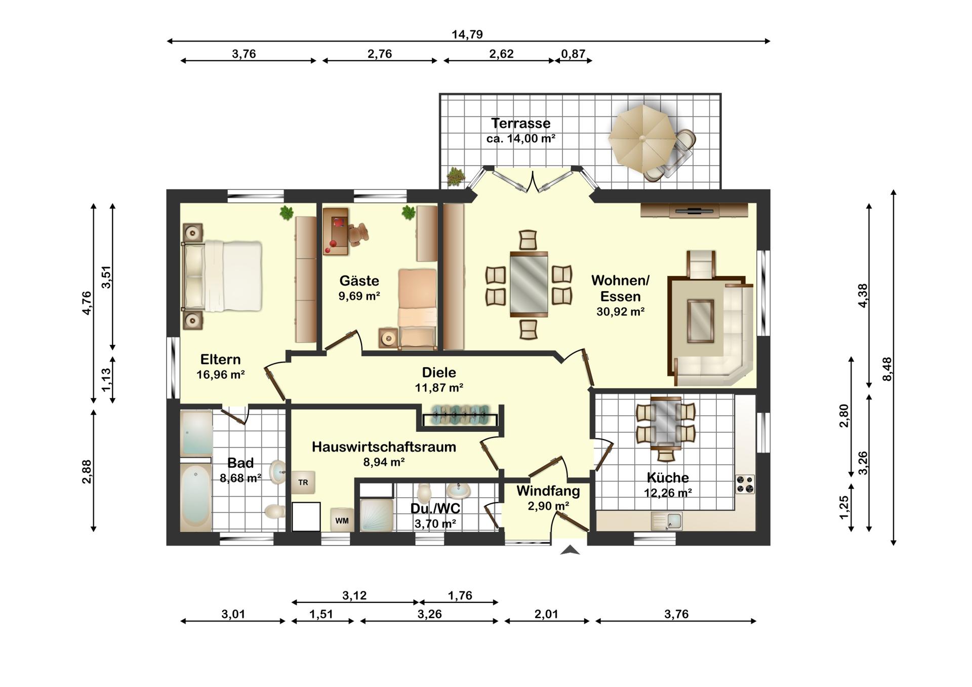 Einfamilienhaus zum Kauf 359.000 € 3 Zimmer 106 m²<br/>Wohnfläche 853 m²<br/>Grundstück Wohlesbostel Hollenstedt / Wohlesbostel 21279