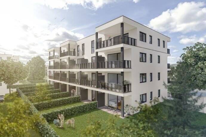 Neubau-Mietwohnungen in 93133 Burglengenfeld "Spitalgärten", teilmöbliert mit Südwest-Terrasse und privatem Garten – Dr.-Kurt-Schumacher-Straße 13a, 93133 Burglengenfeld – Vorschaubild 2