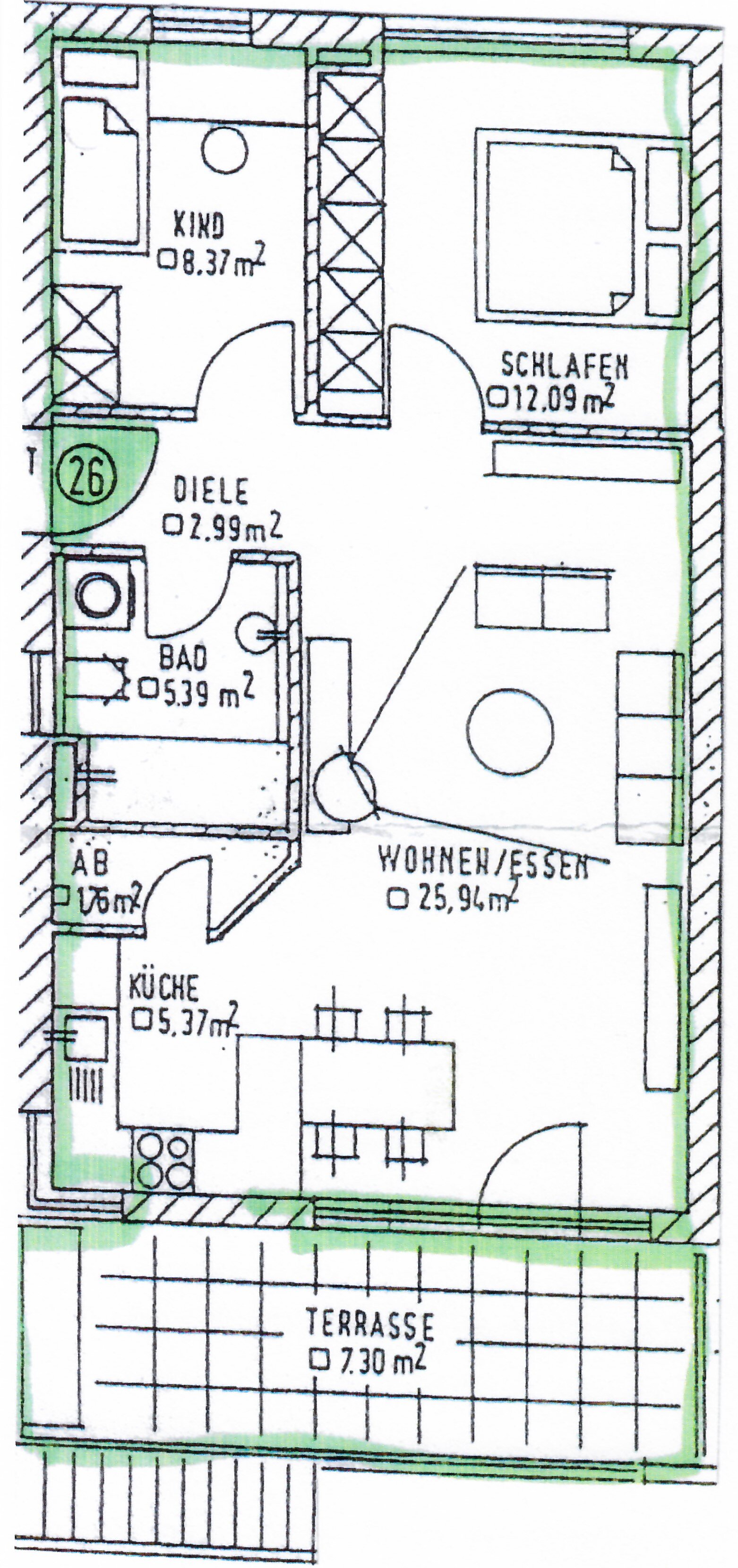 Wohnung zum Kauf 82.500 € 3 Zimmer 67,3 m²<br/>Wohnfläche EG<br/>Geschoss Burkhardtsdorf Burkhardtsdorf 09235