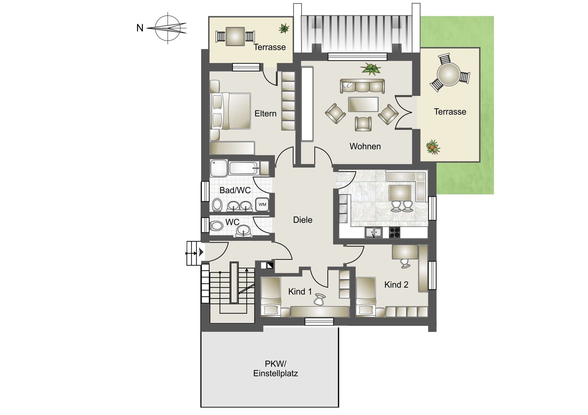 Wohnung zum Kauf 319.000 € 4 Zimmer 125 m²<br/>Wohnfläche Ostheim Butzbach 35510