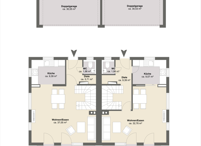 Doppelhaushälfte zum Kauf 898.000 € 4 Zimmer 144 m² 390 m² Grundstück Auerschmied Irschenberg 83737