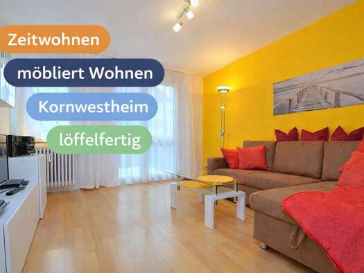 Wohnung zur Miete auf Zeit 1.190 € 2 Zimmer 42 m² frei ab 31.12.2026 Georg-Friedrich-Händel-Straße Kornwestheim Kornwestheim 70806