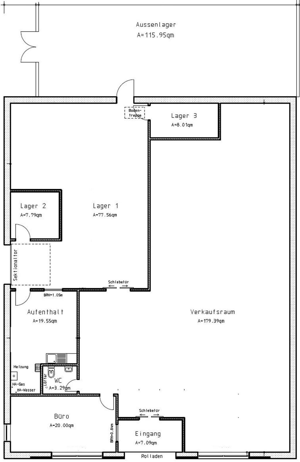 Lagerhalle zur Miete 6 € 319,1 m²<br/>Lagerfläche Westerbeverstedter Str. 4 Lunestedt Beverstedt 27616