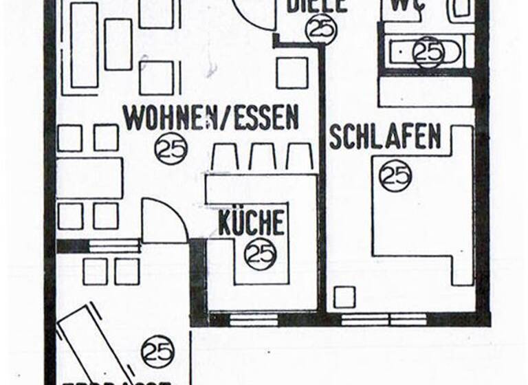 Wohnung zur Miete 550 € 2 Zimmer 60,7 m² 3. Geschoss frei ab 01.05.2026 Freudenstadt 72250