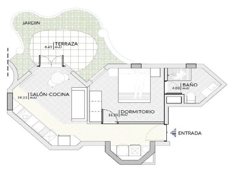 Studio zum Kauf 283.250 € 2 Zimmer 40,9 m² EG Playa De Los Cristianos 38650