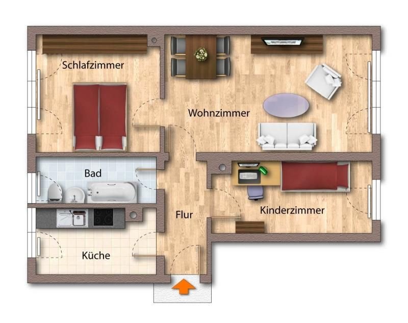 Wohnung zur Miete 327 € 3 Zimmer 58,3 m²<br/>Wohnfläche EG<br/>Geschoss ab sofort<br/>Verfügbarkeit Dr.-Otto-Nuschke-Straße 29 Zeulenroda Zeulenroda-Triebes 07937