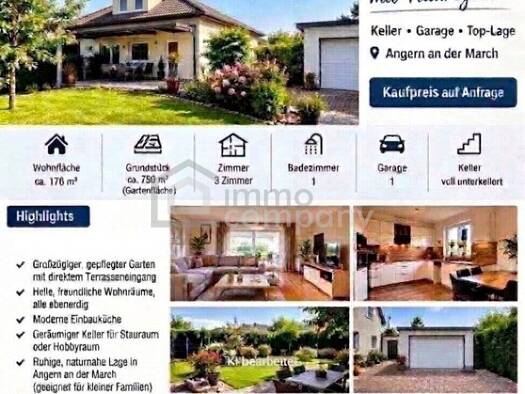 Einfamilienhaus zum Kauf 420.000 € 3 Zimmer 176 m² 750 m² Grundstück Angern an der March 2261