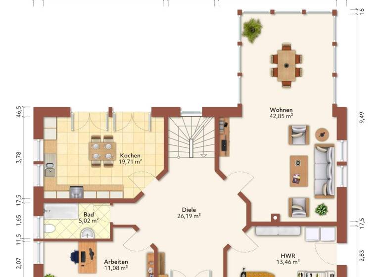 Einfamilienhaus zum Kauf provisionsfrei 649.000 € 6 Zimmer 215 m² 4.589 m² Grundstück Helmshagen II Weitenhagen 17498