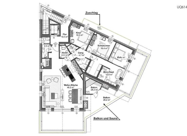 Penthouse zum Kauf 1.750.000 € 4 Zimmer 164 m² ST. JOHANN 6380