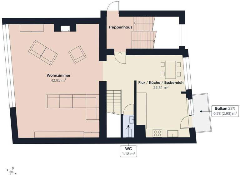 Maisonette zum Kauf 359.000 € 4 Zimmer 128,6 m² Oststadt Pforzheim 75175