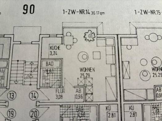 Wohnung zum Kauf provisionsfrei 175.000 € 1 Zimmer 36 m² 1. Geschoss Kartäuserstraße 90 Oberau Freiburg im Breisgau 79104