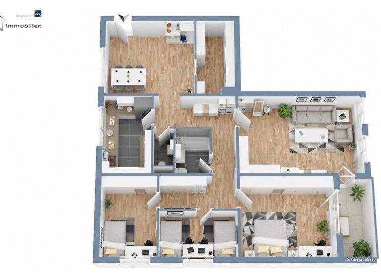 Wohnung zum Kauf 199.000 € 5 Zimmer 118 m² Mainaschaff 63814