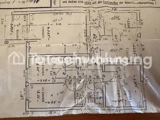 Wohnung zur Miete Tauschwohnung 540 € 4 Zimmer 91 m² 6. Geschoss Tegel Reinickendorf 13469