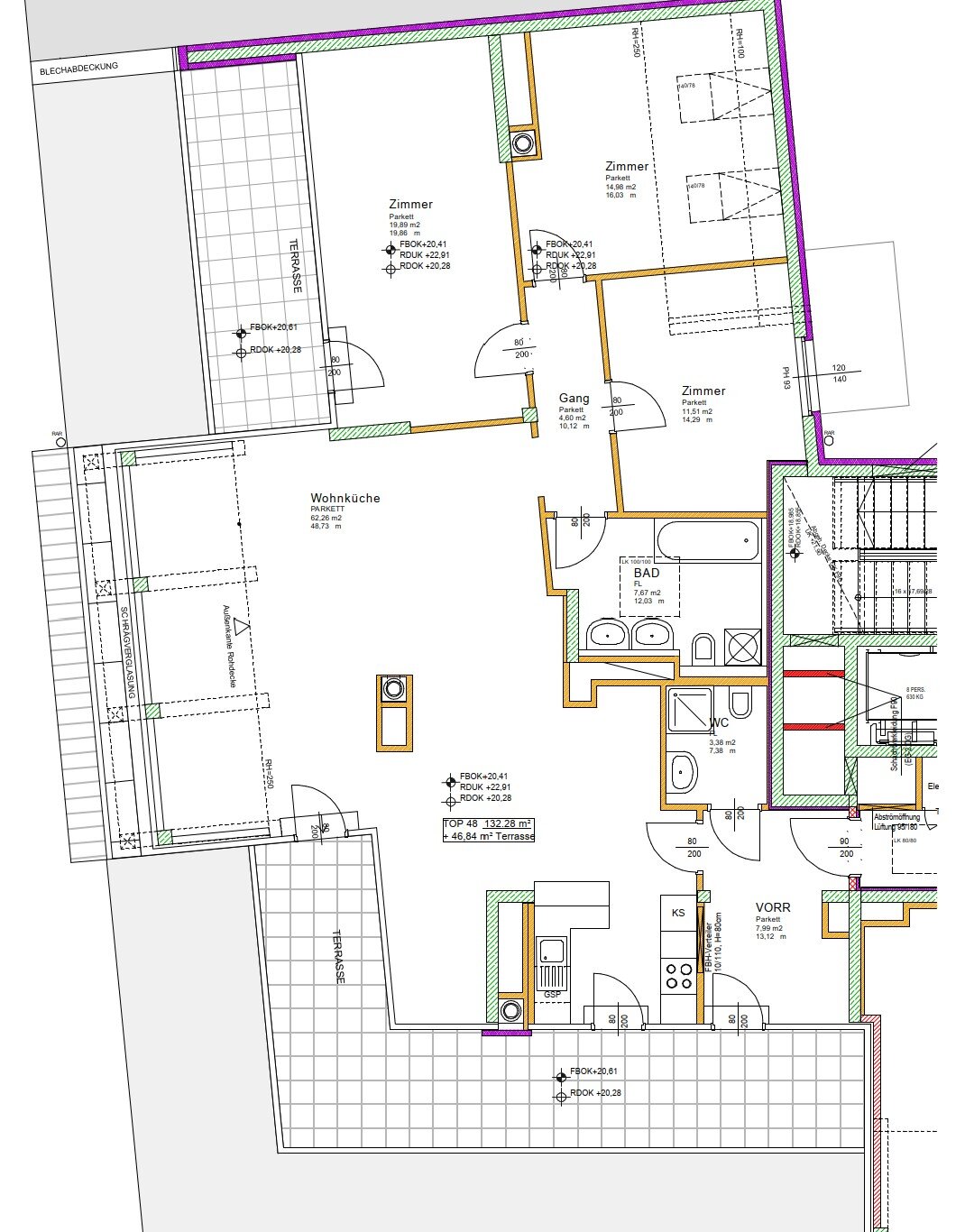 Wohnung zur Miete 2.699 € 4 Zimmer 132,3 m²<br/>Wohnfläche Wien 1070