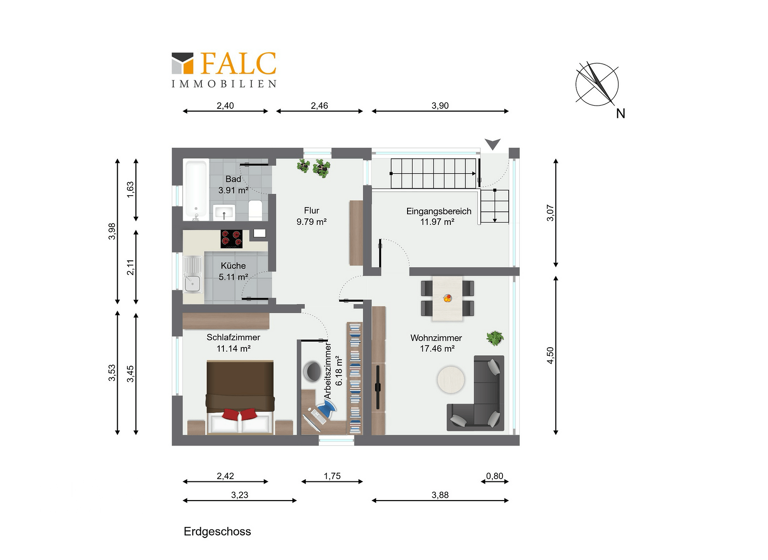 Einfamilienhaus zum Kauf 289.000 € 3,5 Zimmer 65 m² 741 m² Grundstück Eichwalde 15732