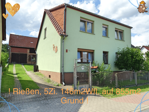 Einfamilienhaus zum Kauf 175.368 € 5 Zimmer 146 m² 855 m² Grundstück Grubenweg 5 Rießen Siehdichum 15890