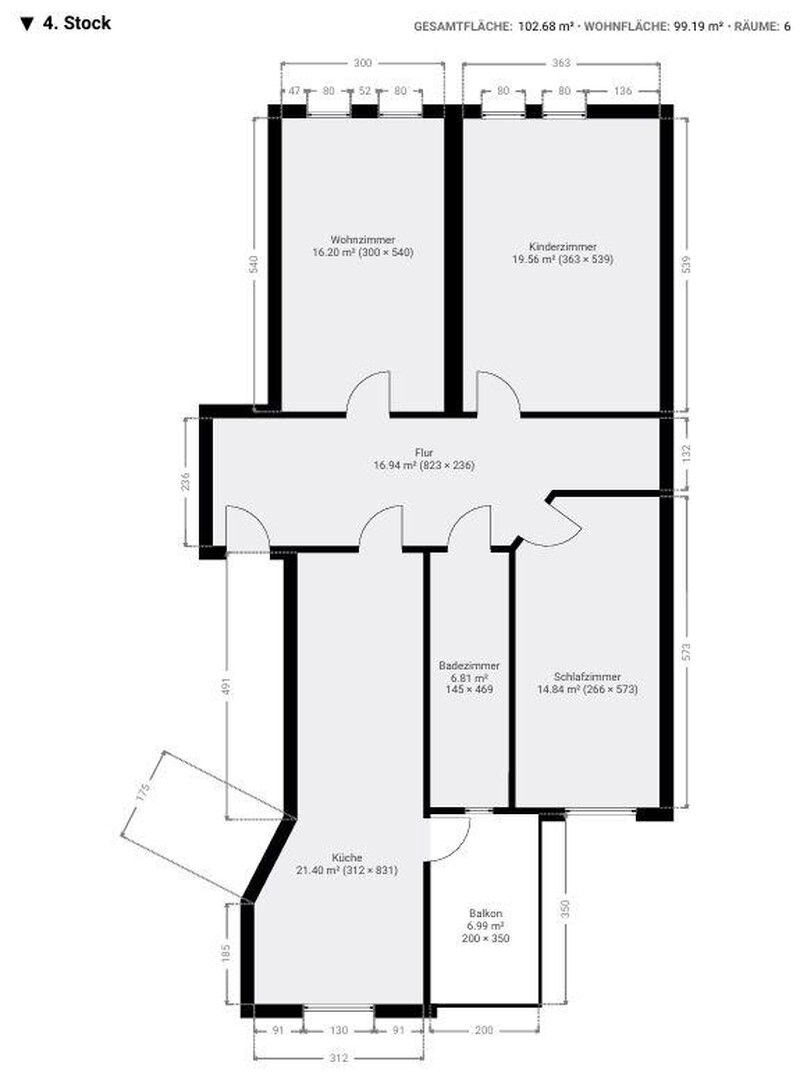 Wohnung zur Miete 790 € 3 Zimmer 93 m²<br/>Wohnfläche 4.<br/>Geschoss Georg-Schumann-Straße 213 Möckern Leipzig 04159