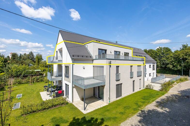Wohnung zum Kauf 769.500 € 4 Zimmer 115,5 m² Dachgeschoss Hirblinger Straße 183 Bärenkeller Augsburg 86156