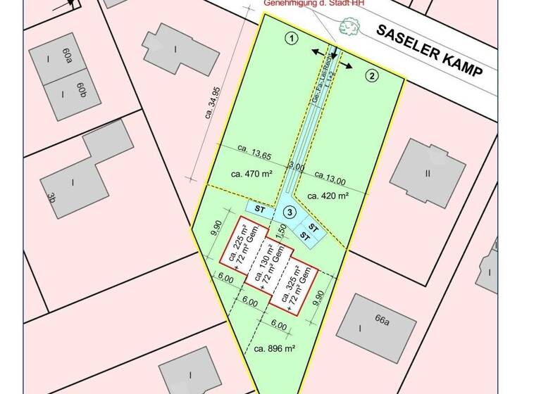 Stadthaus zum Kauf 677.000 € 4 Zimmer 125 m²<br/>Wohnfläche 400 m²<br/>Grundstück Sasel Hamburg 22393