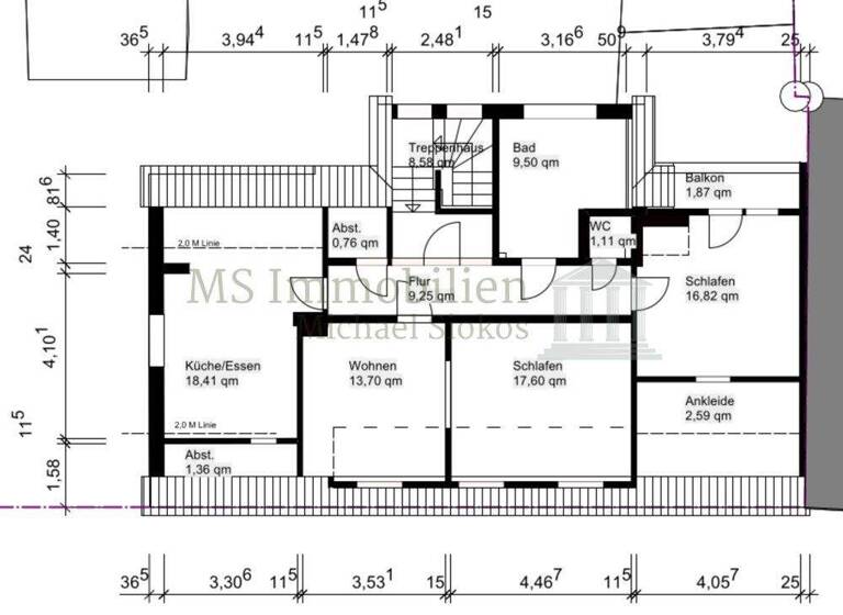 Wohnung zur Miete 1.100 € 3 Zimmer 92 m² frei ab 01.05.2026 Auerbach Bensheim / Auerbach 64625